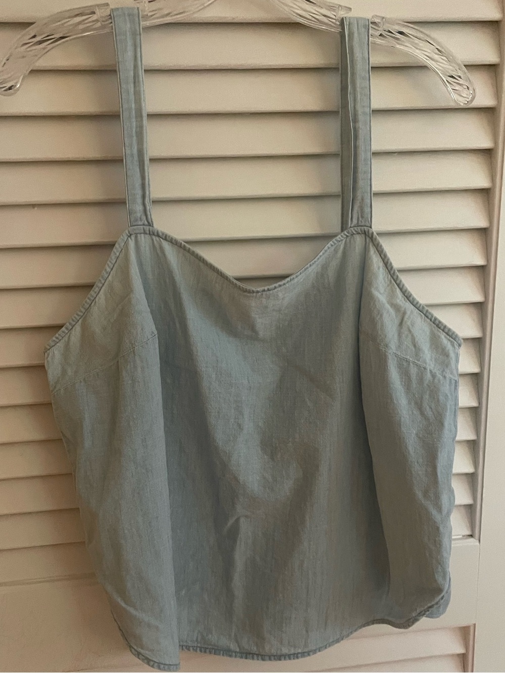 Madewell Pale Blue Square Neck Camisole